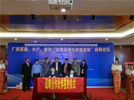 扬翔公司与广西水产畜牧业协会签订战略