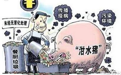 江苏淮安打击非法收运餐厨废弃物 有的运往养猪场