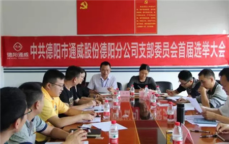近日，德阳通威在公司会议室召开首届党支部委员会选举大会。