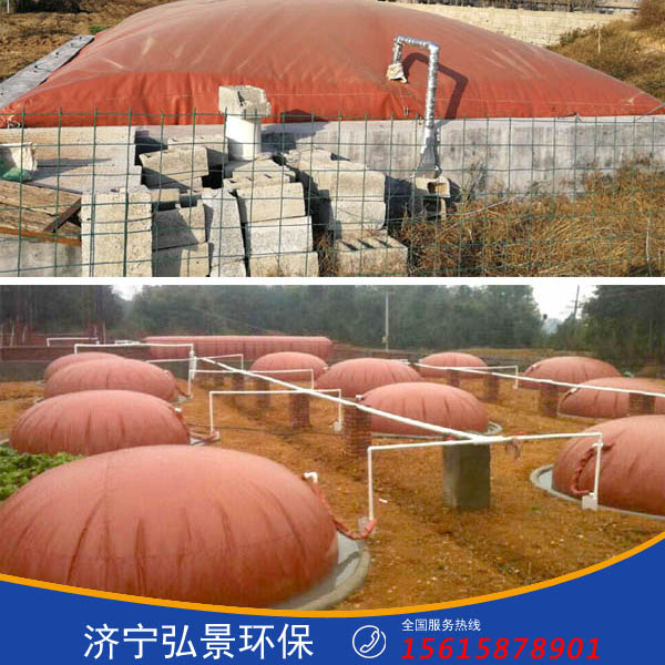  红泥沼气袋厂家作用:粪便储存+沼气收集设备